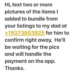 +19373853925 text  my Dad with ur item pic I liked ☎️